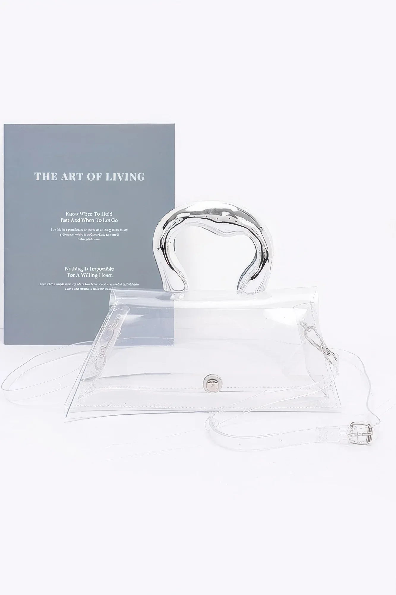 Pvc Clear Metal Handle Flap Bag | Mixtshop LLC