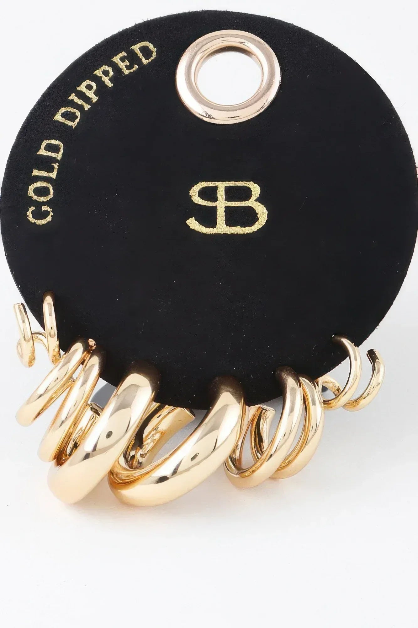 Multi Shiny Hoop Earrings Set | Mixtshop LLC Main image
