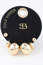 Multi Shiny Curved Earrings Set | Mixtshop LLC