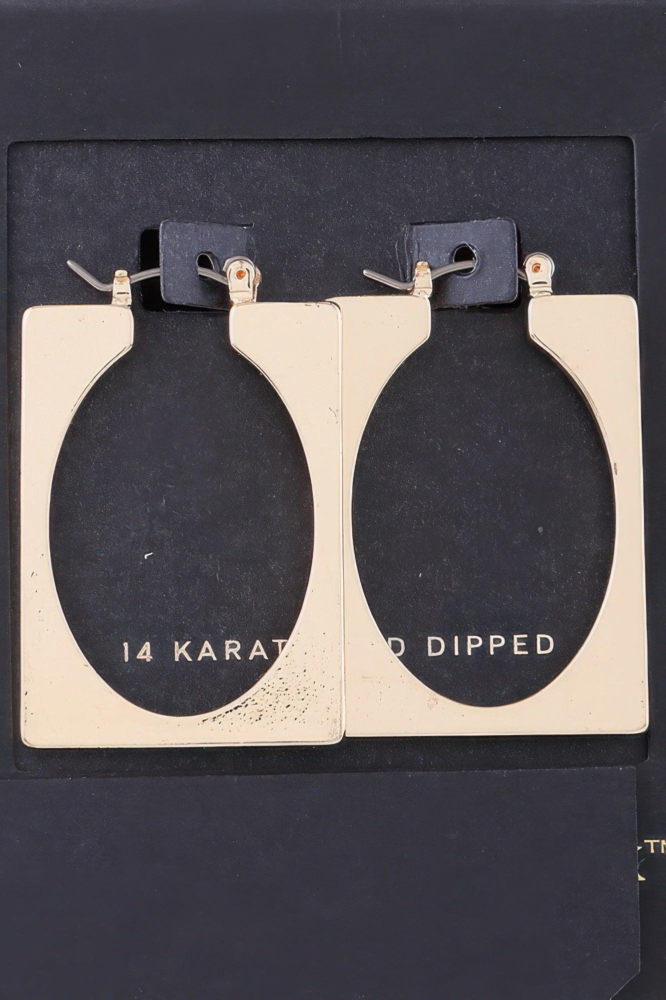 Portrait Frame Cut Earrings | Mixtshop LLC Main image