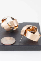 Delicate Shiny Curved Earrings | Mixtshop LLC