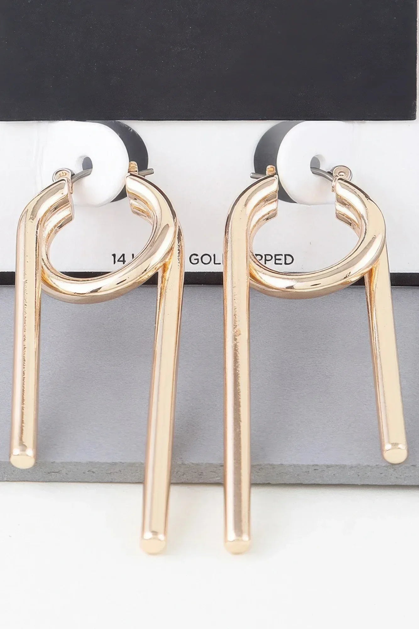 Multi Shiny Modern Drop Earrings | Mixtshop LLC Main image