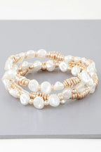 Multi Stone N Disc Bracelet | Mixtshop LLC