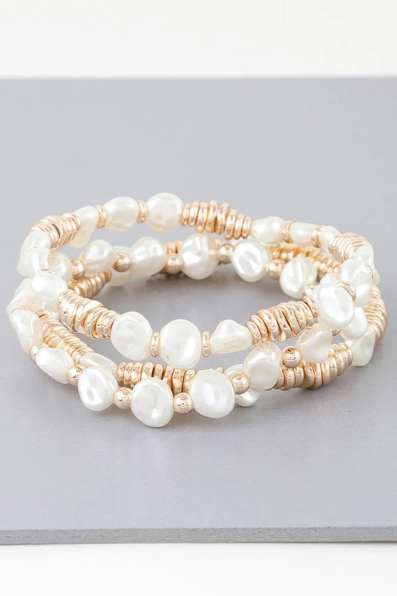 Multi Stone N Disc Bracelet | Mixtshop LLC