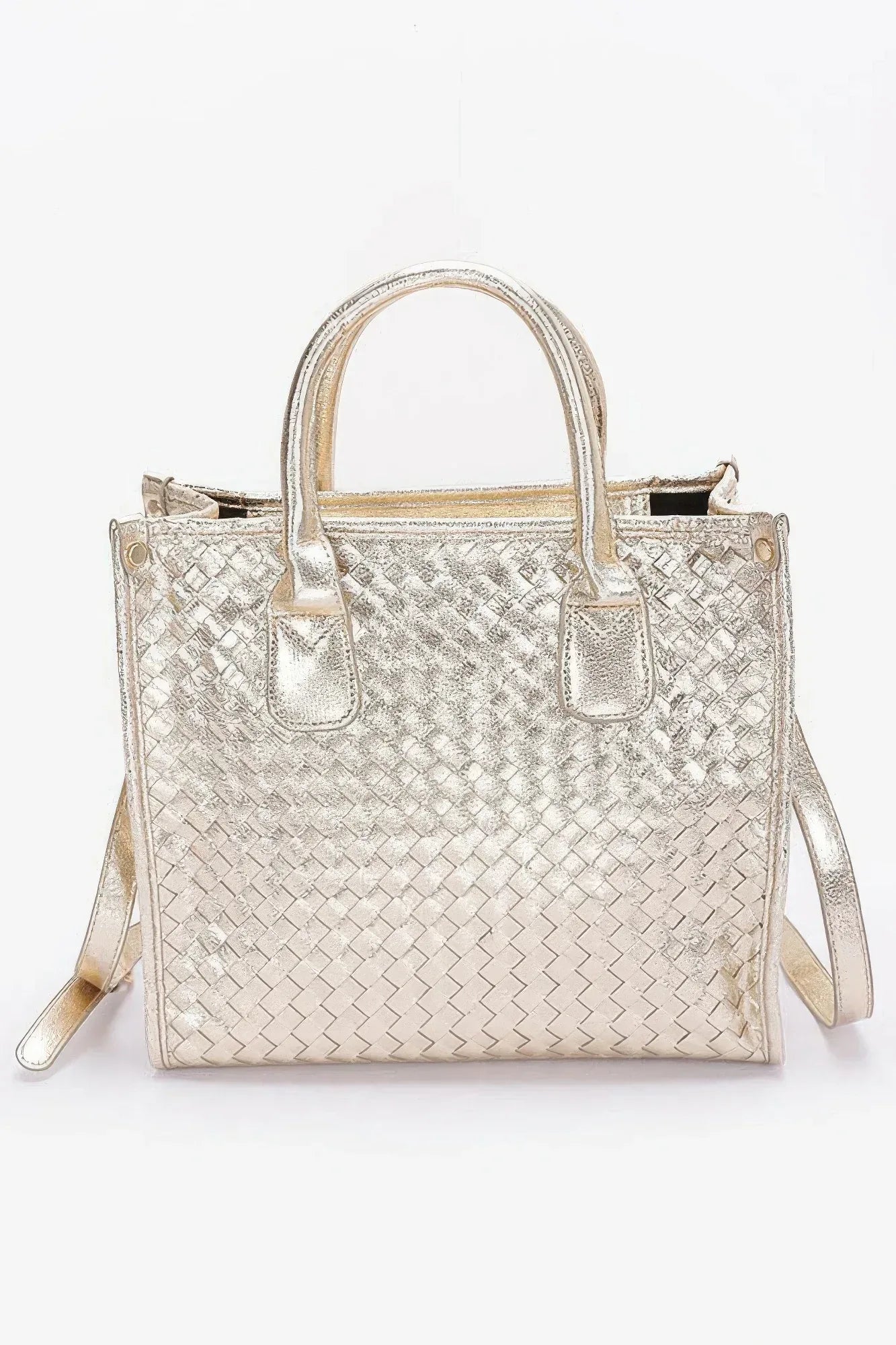 Metallic Braided Tote Bag | Mixtshop LLC Main image