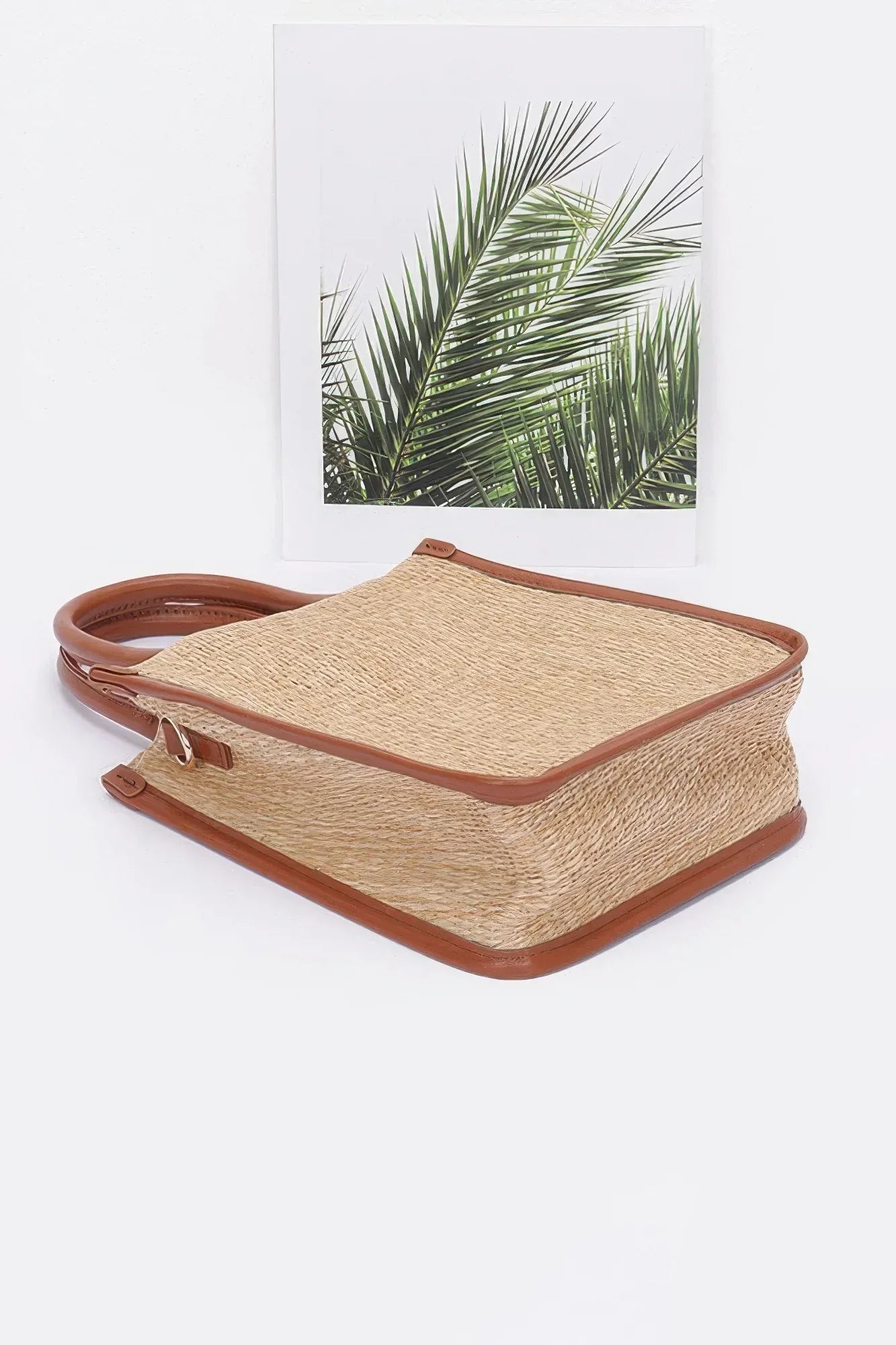 Faux Straw Tote Bag Secondary image