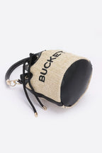Faux Straw Bucket Bag | Mixtshop LLC