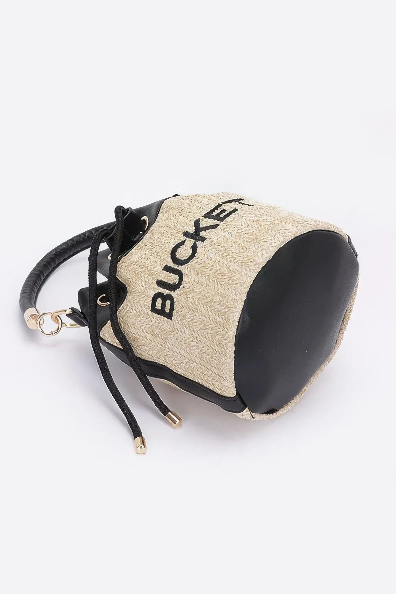 Faux Straw Bucket Bag | Mixtshop LLC