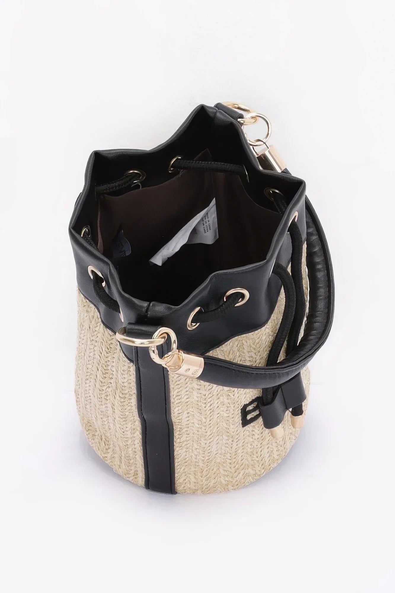 Faux Straw Bucket Bag | Mixtshop LLC