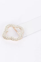 Rhinestone Metal Buckle Clear Belt | Mixtshop LLC
