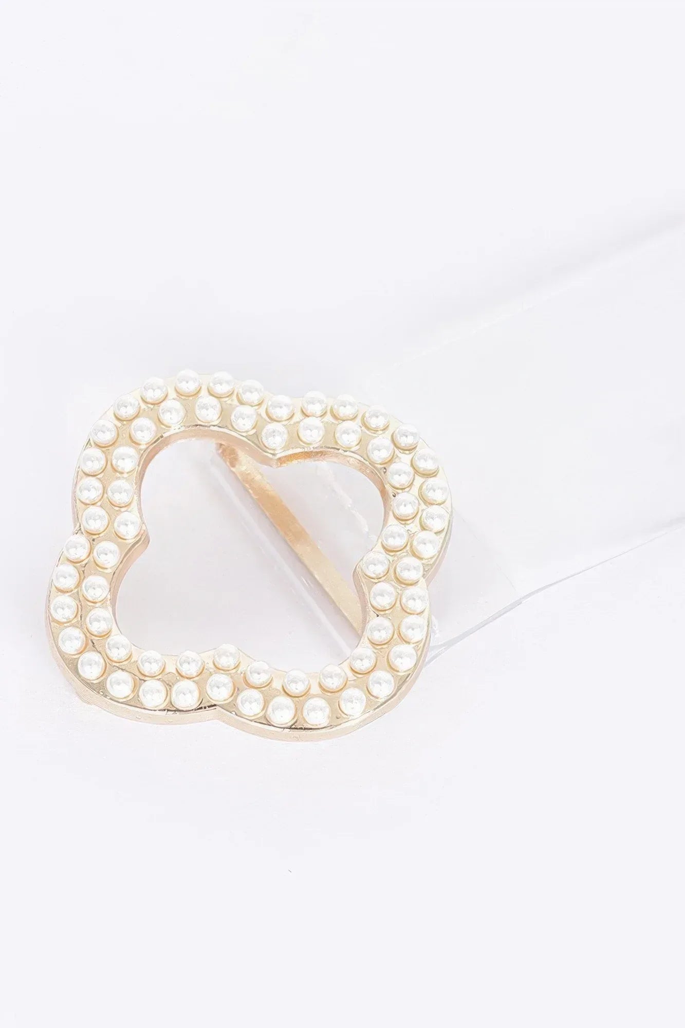Pearl Metal Buckle Clear Belt | Mixtshop LLC