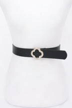 Faux Leather Metal Buckle Plus Belt | Mixtshop LLC