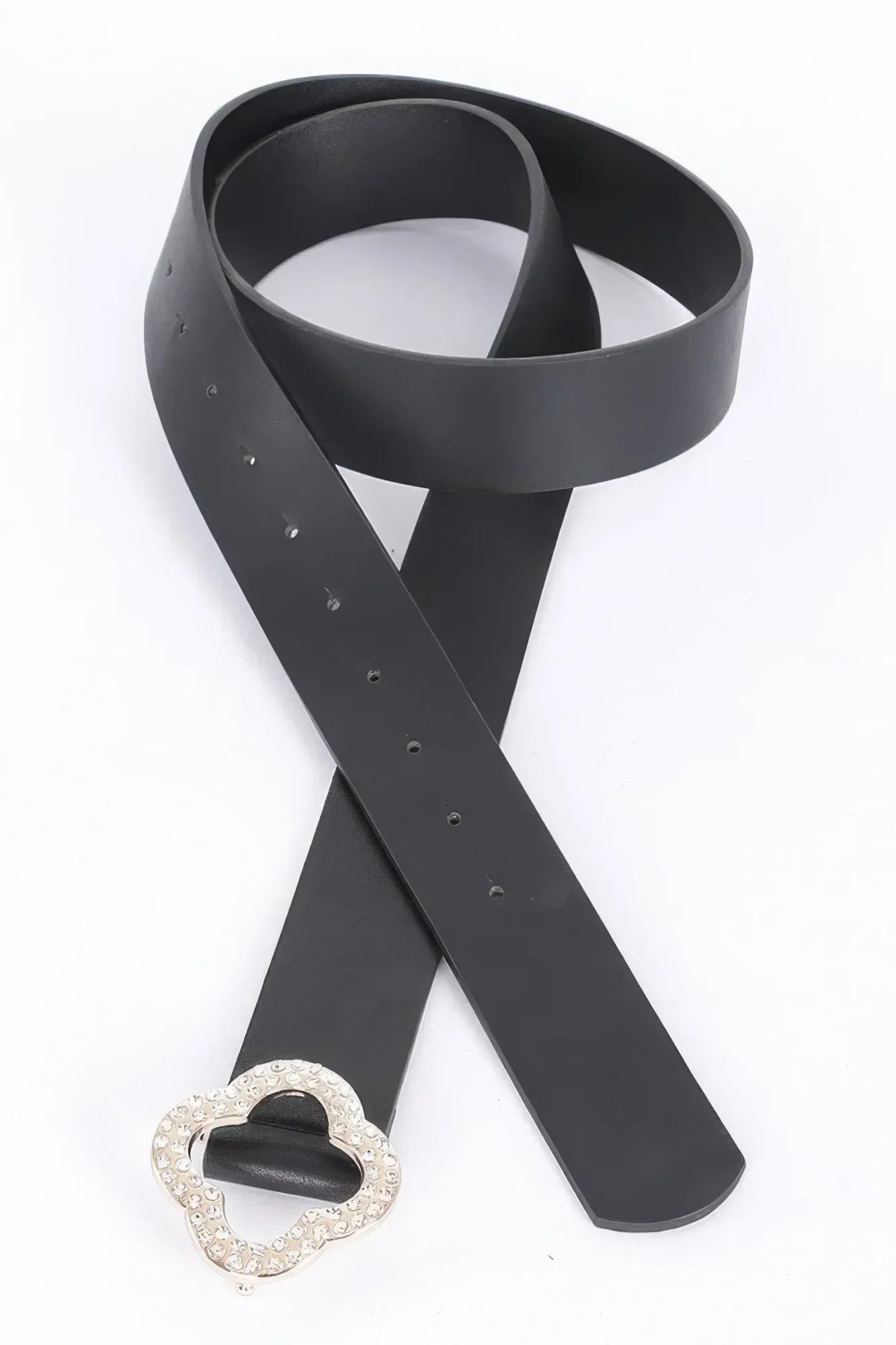 Faux Leather Metal Buckle Plus Belt | Mixtshop LLC