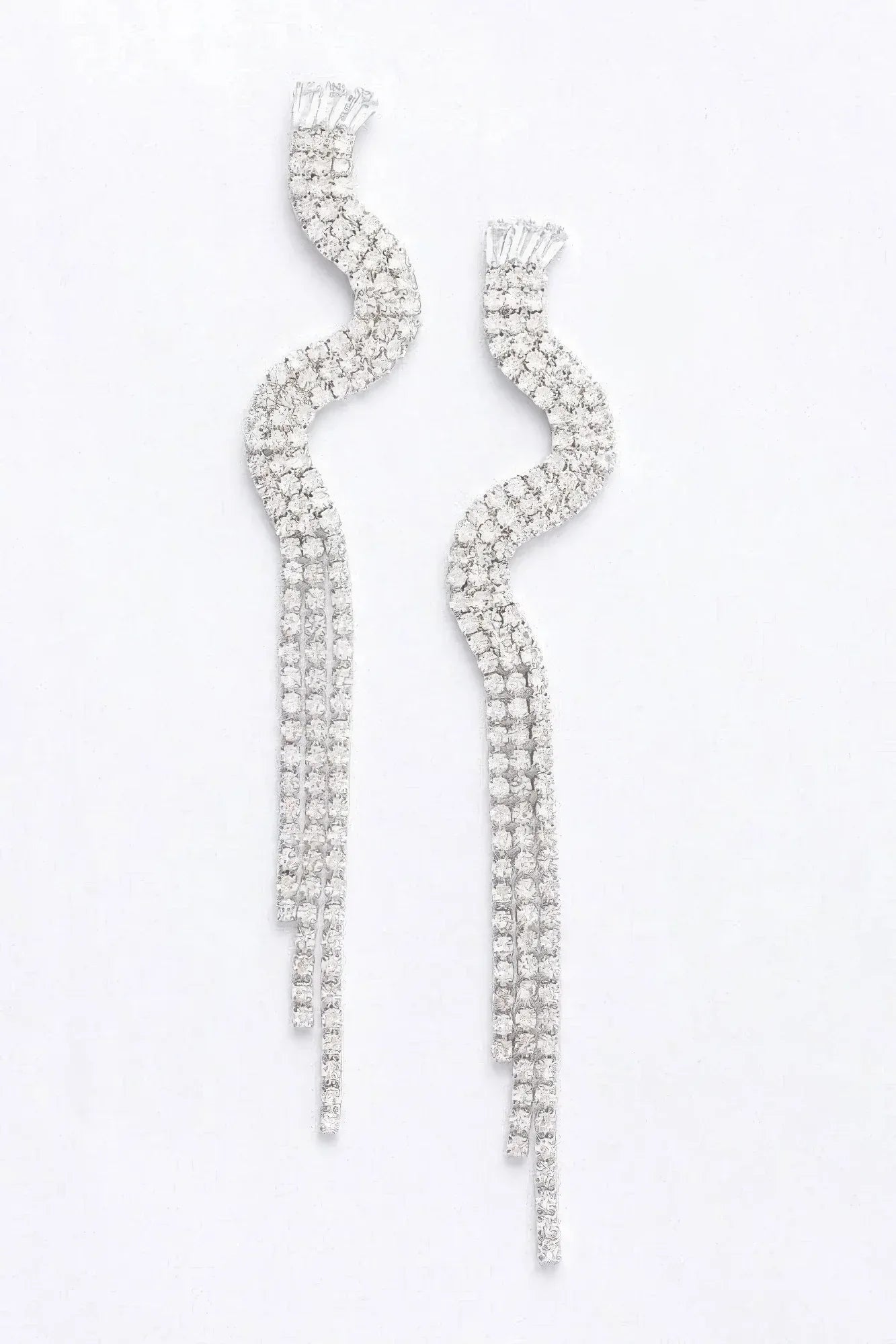 Rhinestone Fringe Earring | Mixtshop LLC Main image