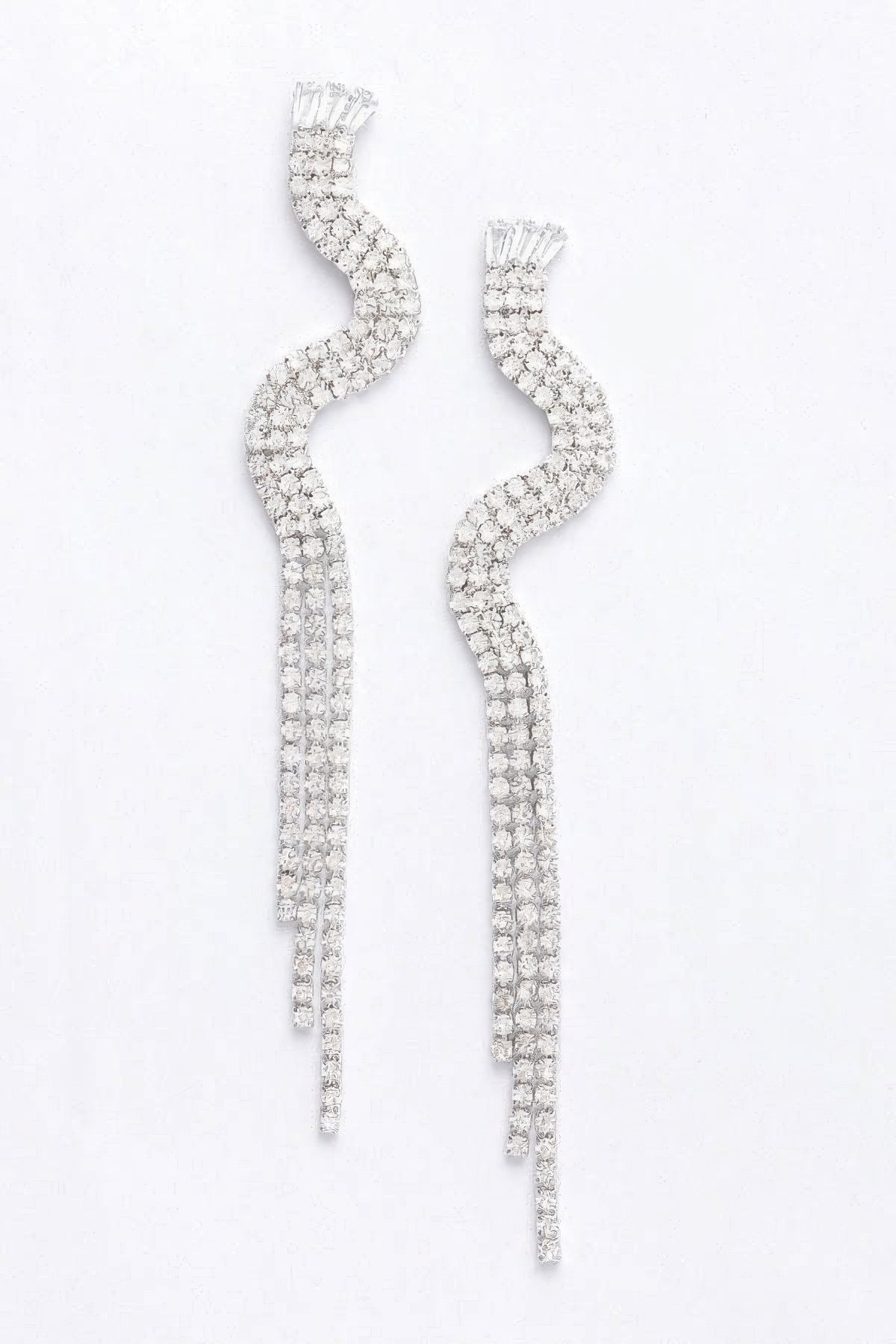 Rhinestone Fringe Earring | Mixtshop LLC