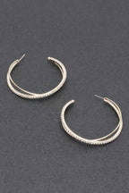 Rhinestone Hoop Earring | Mixtshop LLC