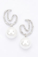 Faux Pearl Metal Earring | Mixtshop LLC
