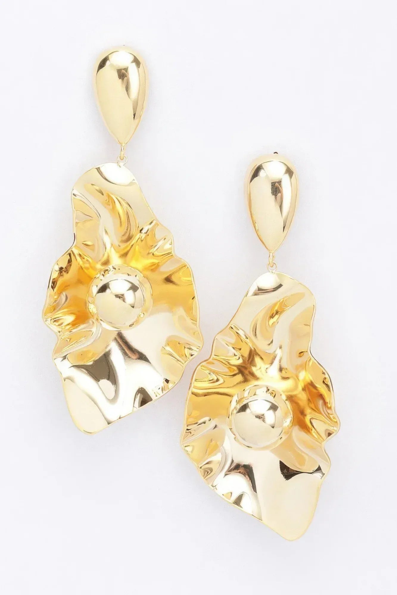 Gold Plated Metal Earring | Mixtshop LLC Main image