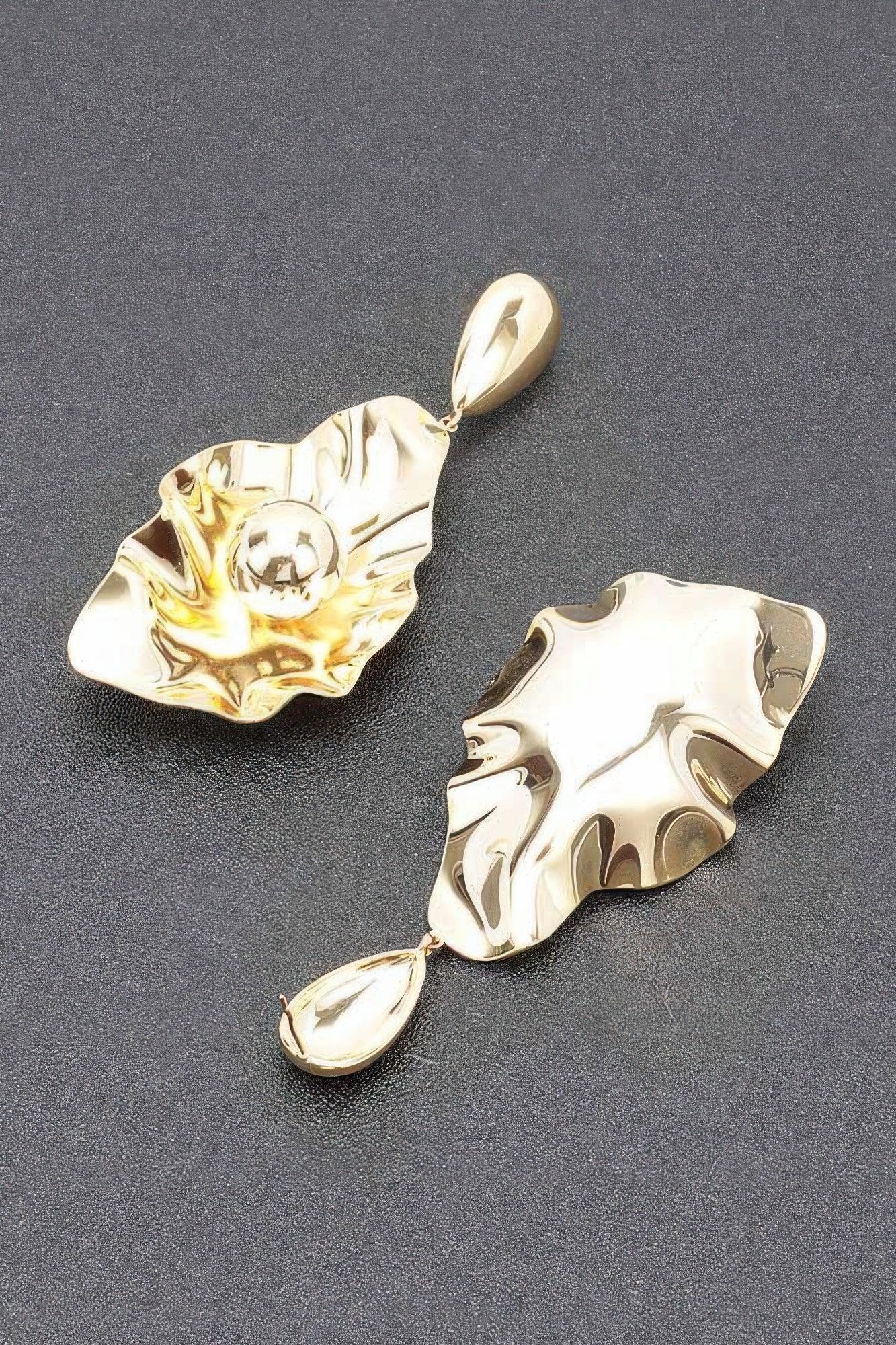 Gold Plated Metal Earring | Mixtshop LLC