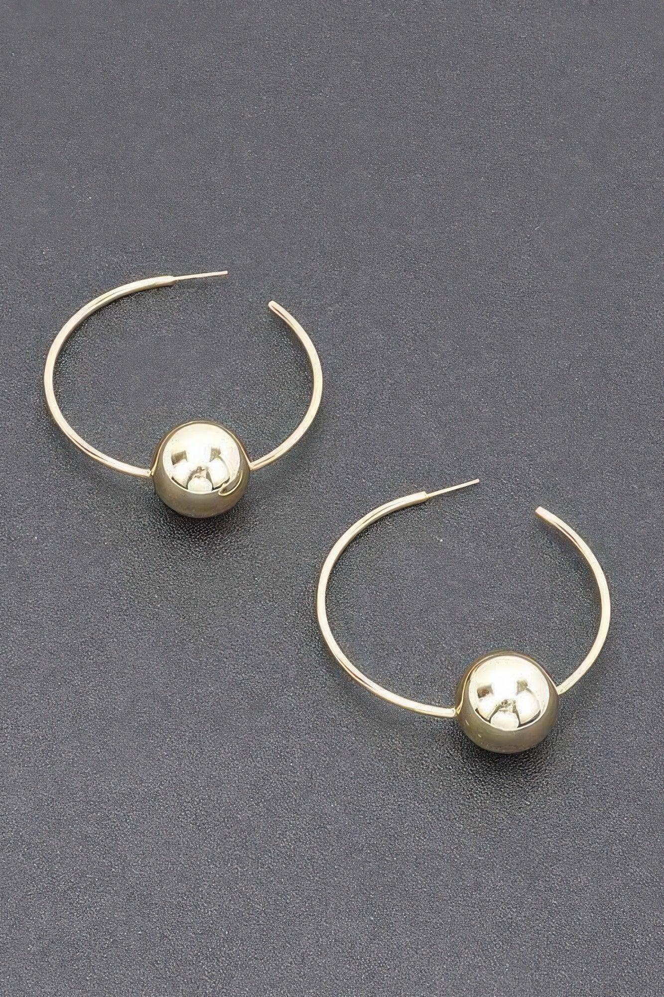 Gold Plated Metal Earring | Mixtshop LLC Main image
