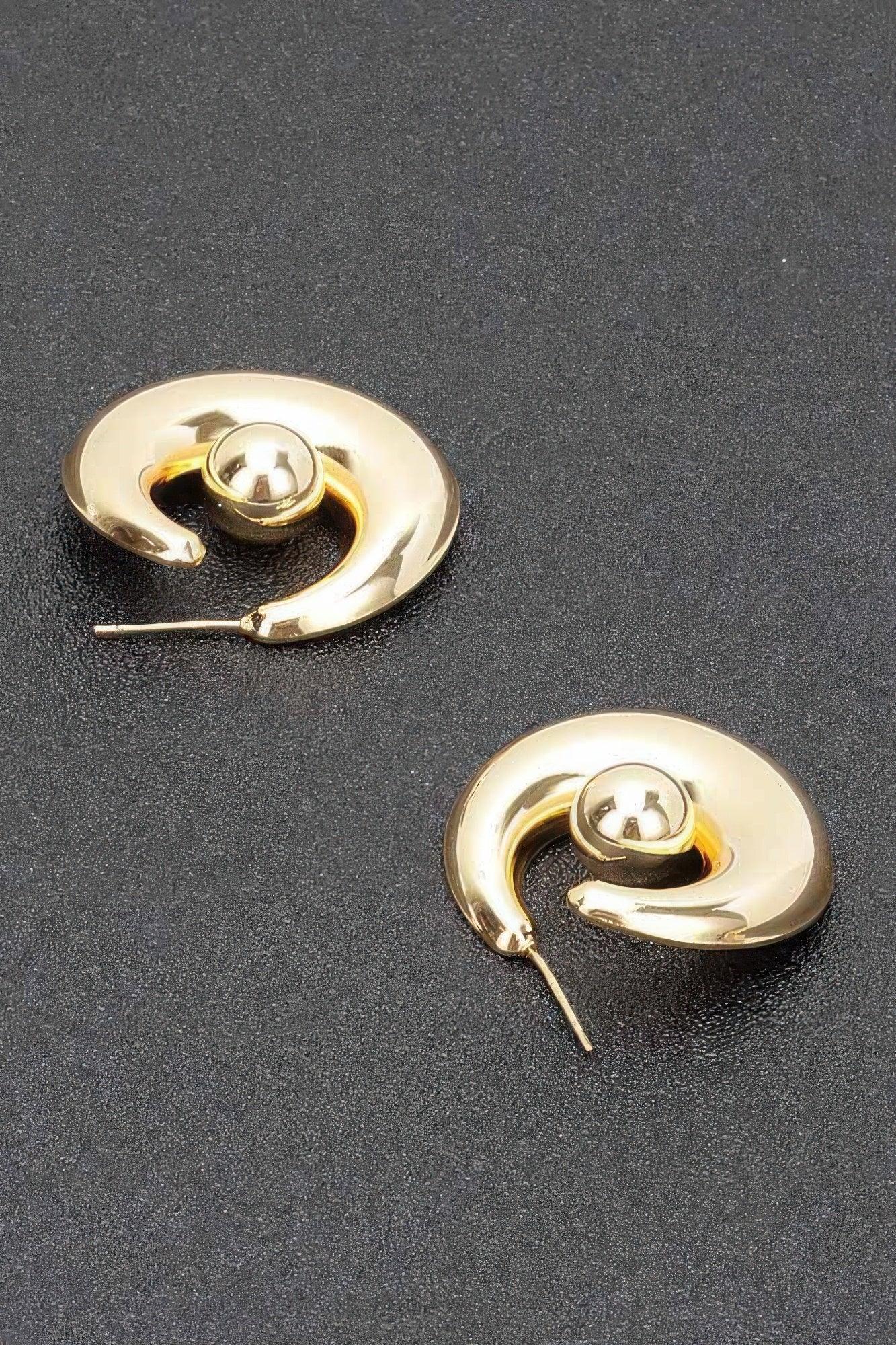 Gold Plated Metal Earring | Mixtshop LLC