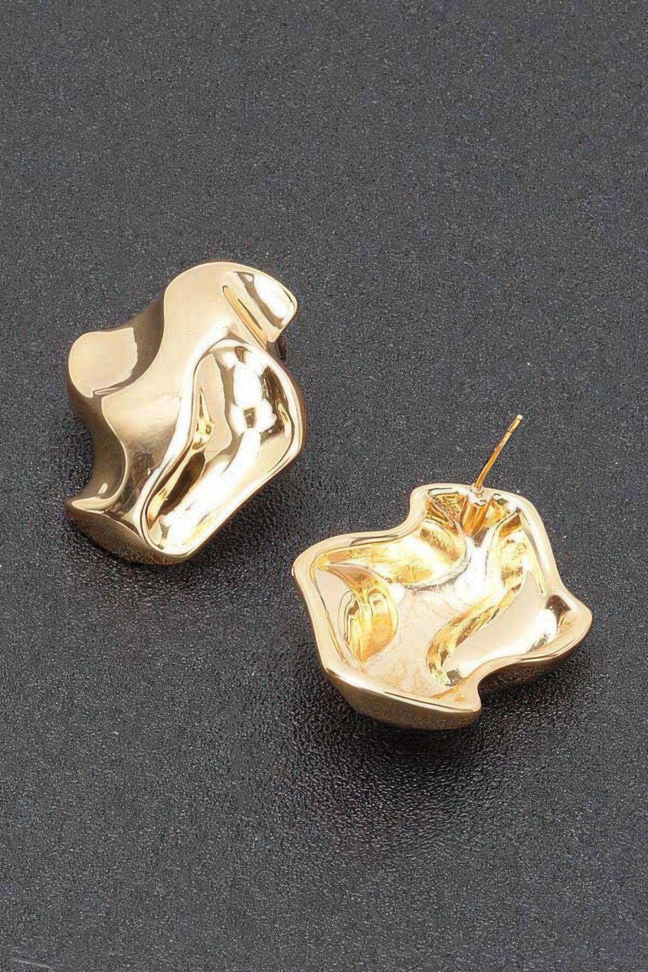 Gold Plated Metal Earring Secondary image