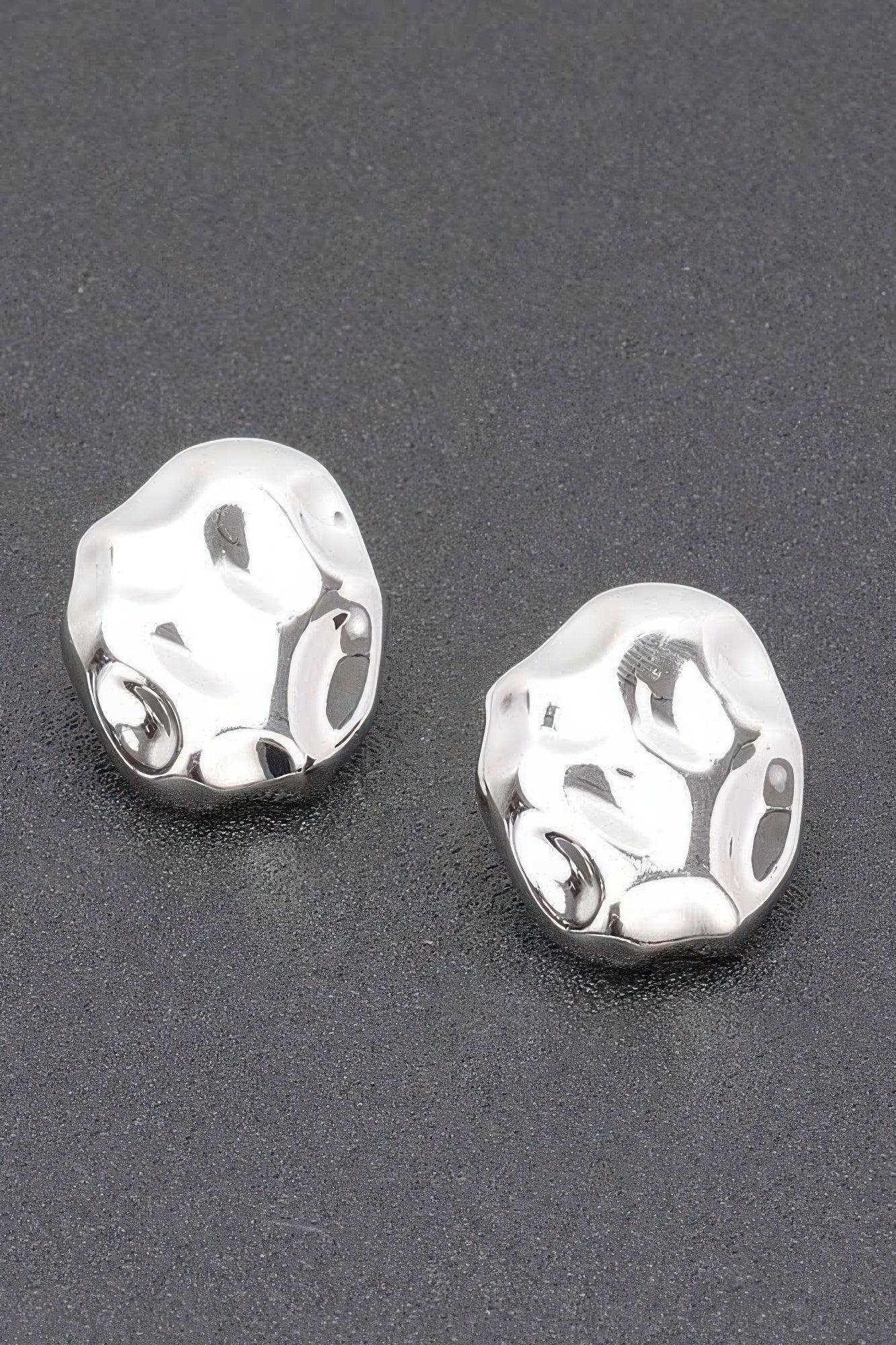Gold Plated Metal Earring | Mixtshop LLC Main image