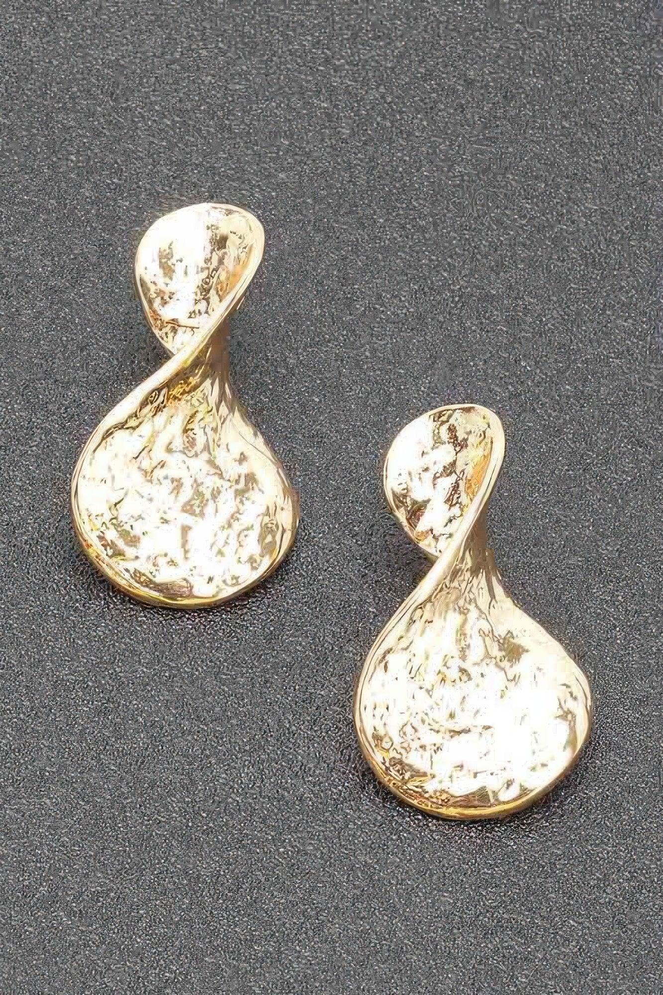 Gold Plated Metal Earring | Mixtshop LLC Main image