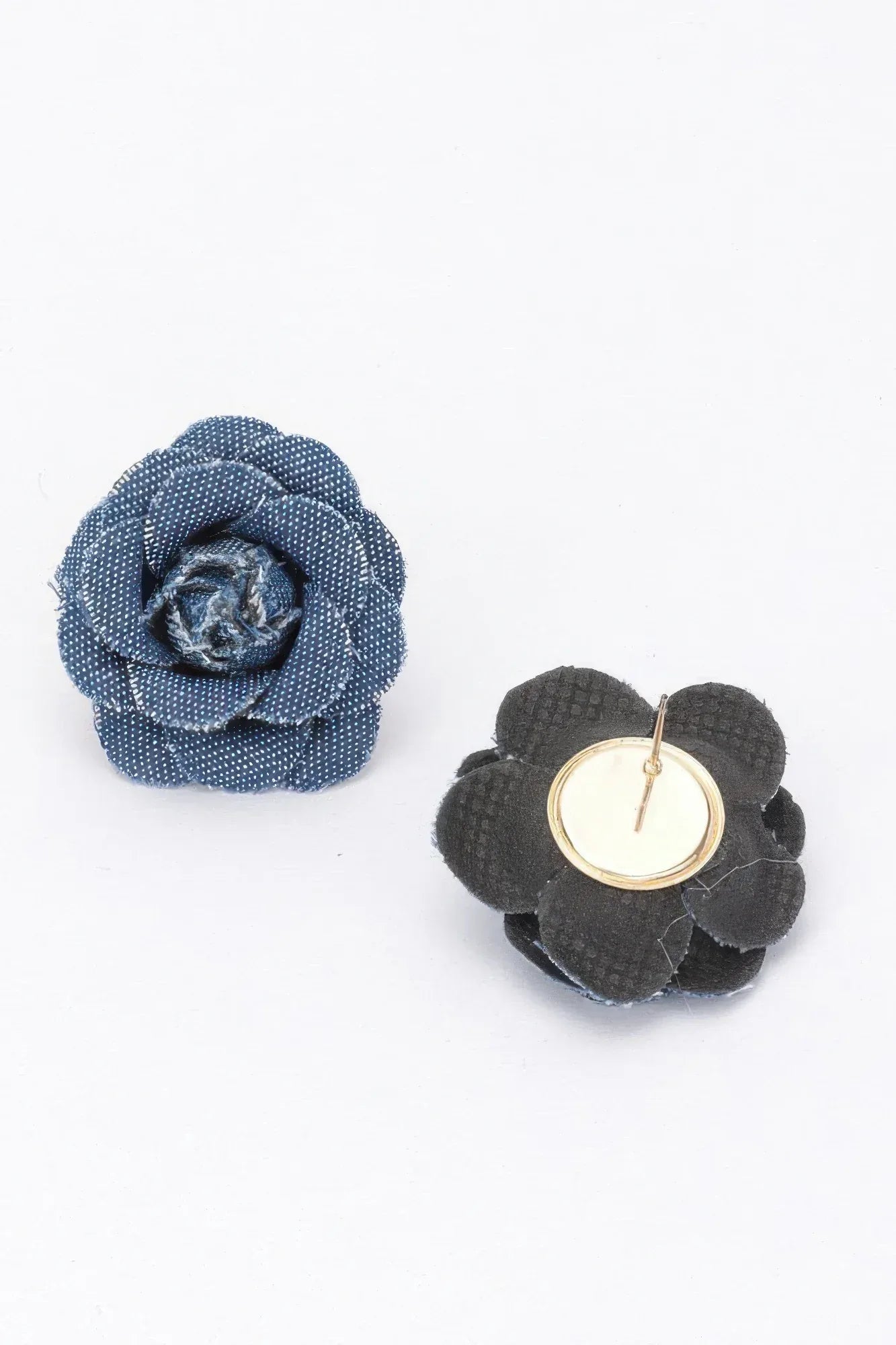Denim Flower Earring Secondary image
