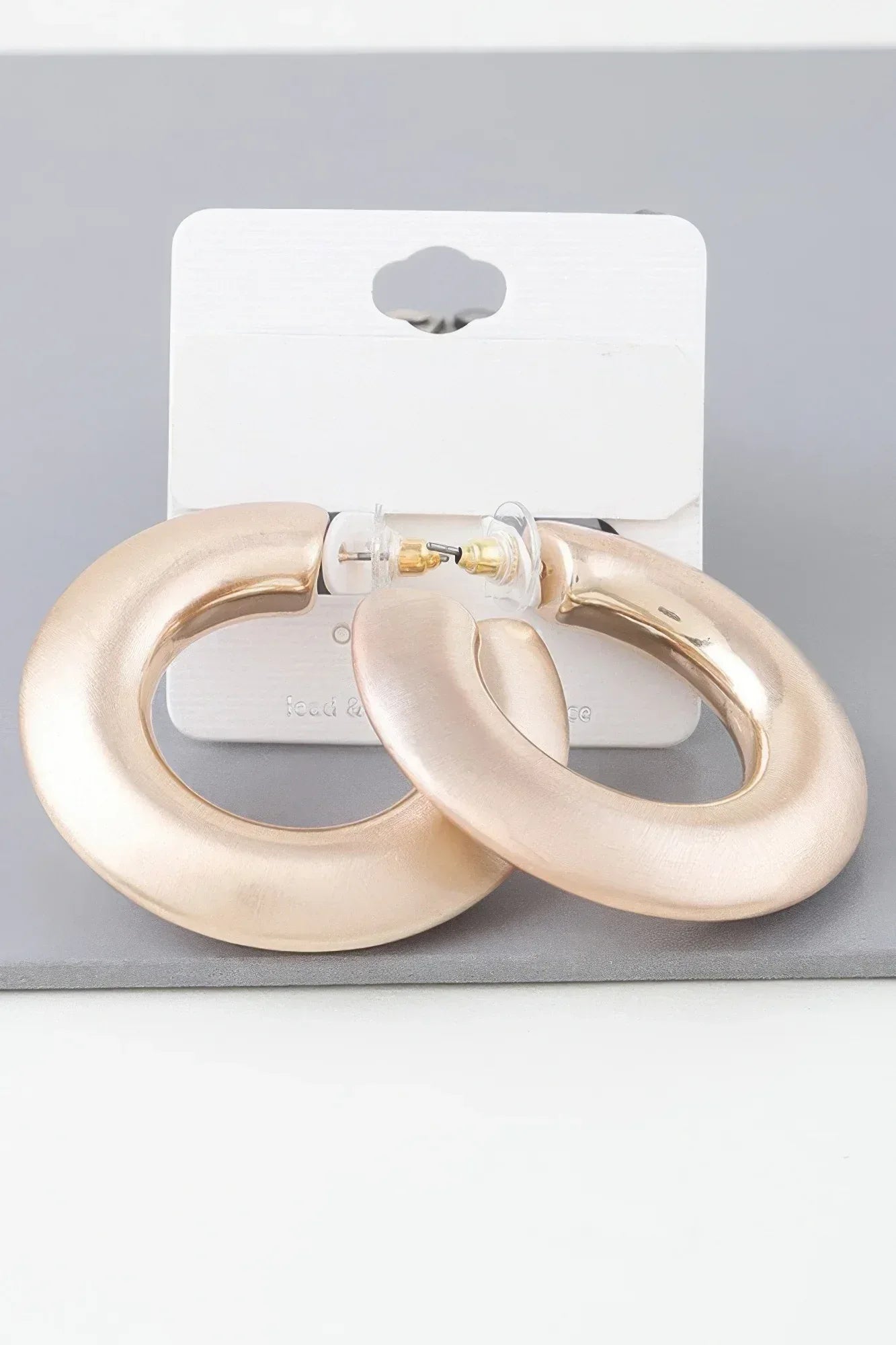 Matte Modern Hoop Earrings | Mixtshop LLC Main image