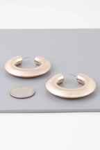 Matte Modern Hoop Earrings | Mixtshop LLC
