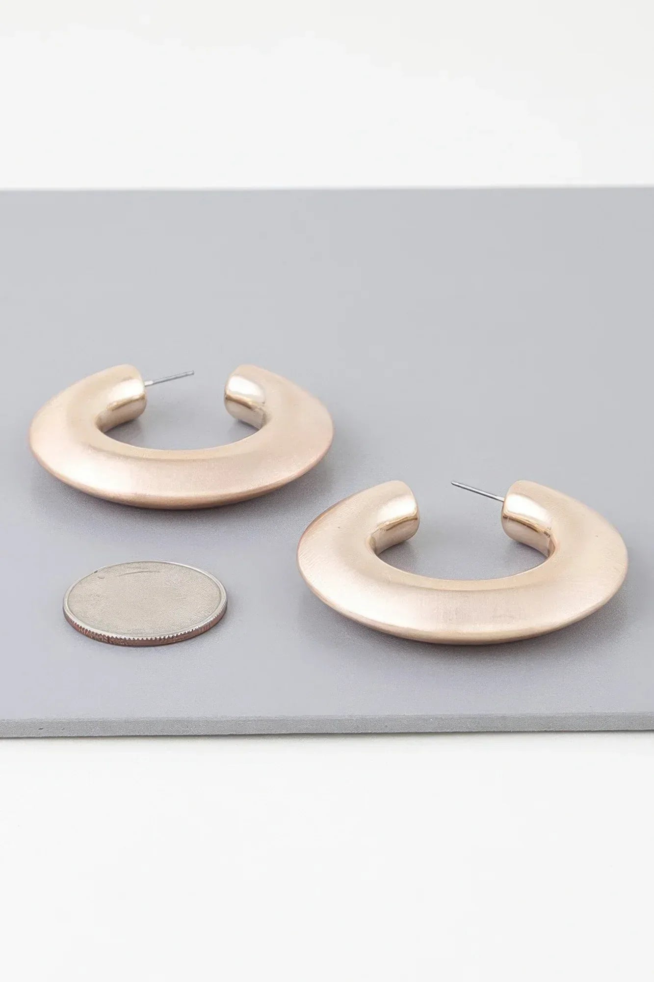 Matte Modern Hoop Earrings | Mixtshop LLC