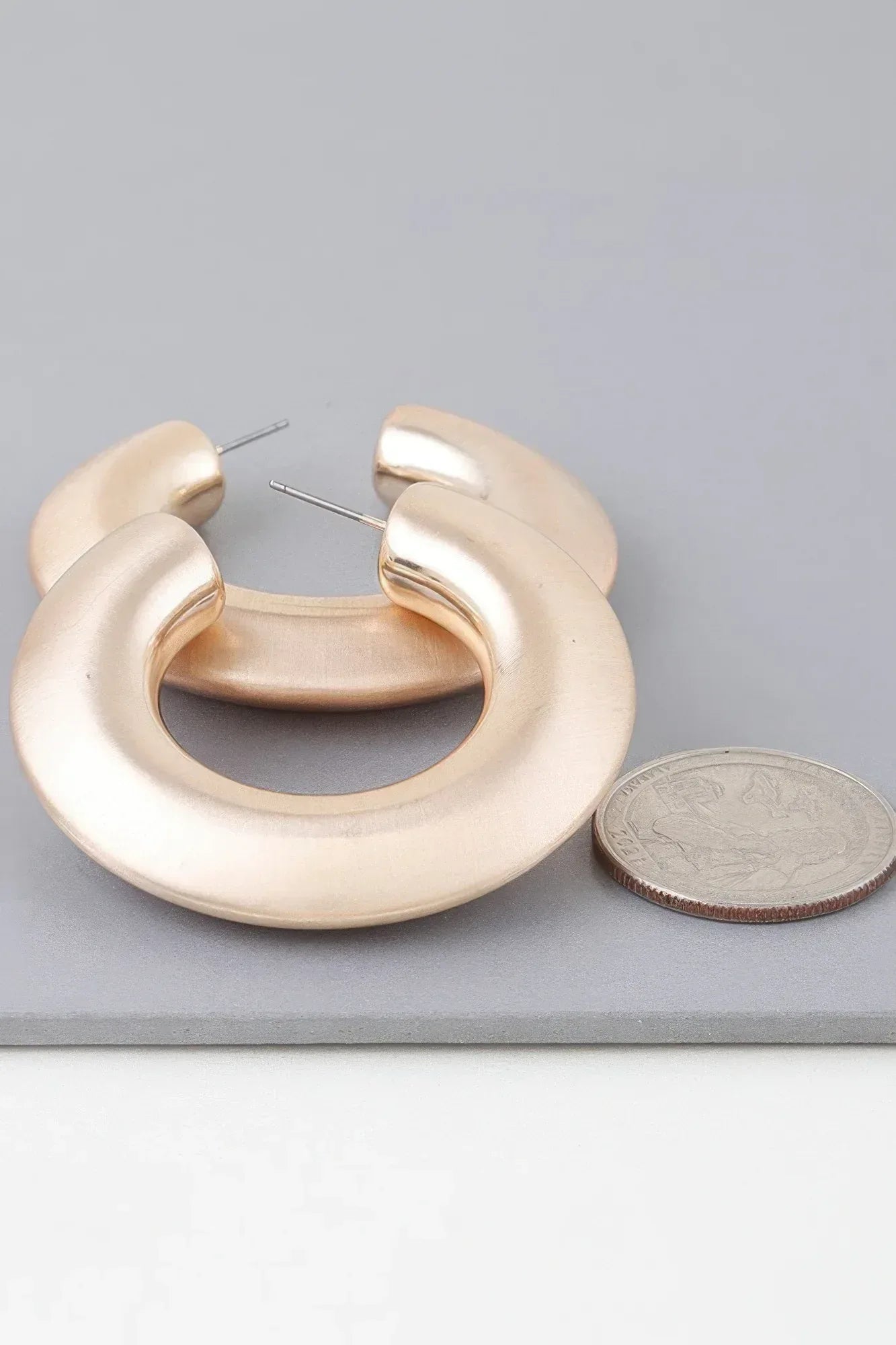 Matte Modern Hoop Earrings | Mixtshop LLC