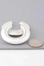 Matte Modern Hoop Earrings | Mixtshop LLC