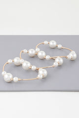 Triple Multi Pearl Wire Bracelet | Mixtshop LLC