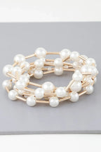 Multi Pearl Wire Bracelet | Mixtshop LLC