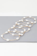 Multi Pearl Shell Tube Bracelet | Mixtshop LLC