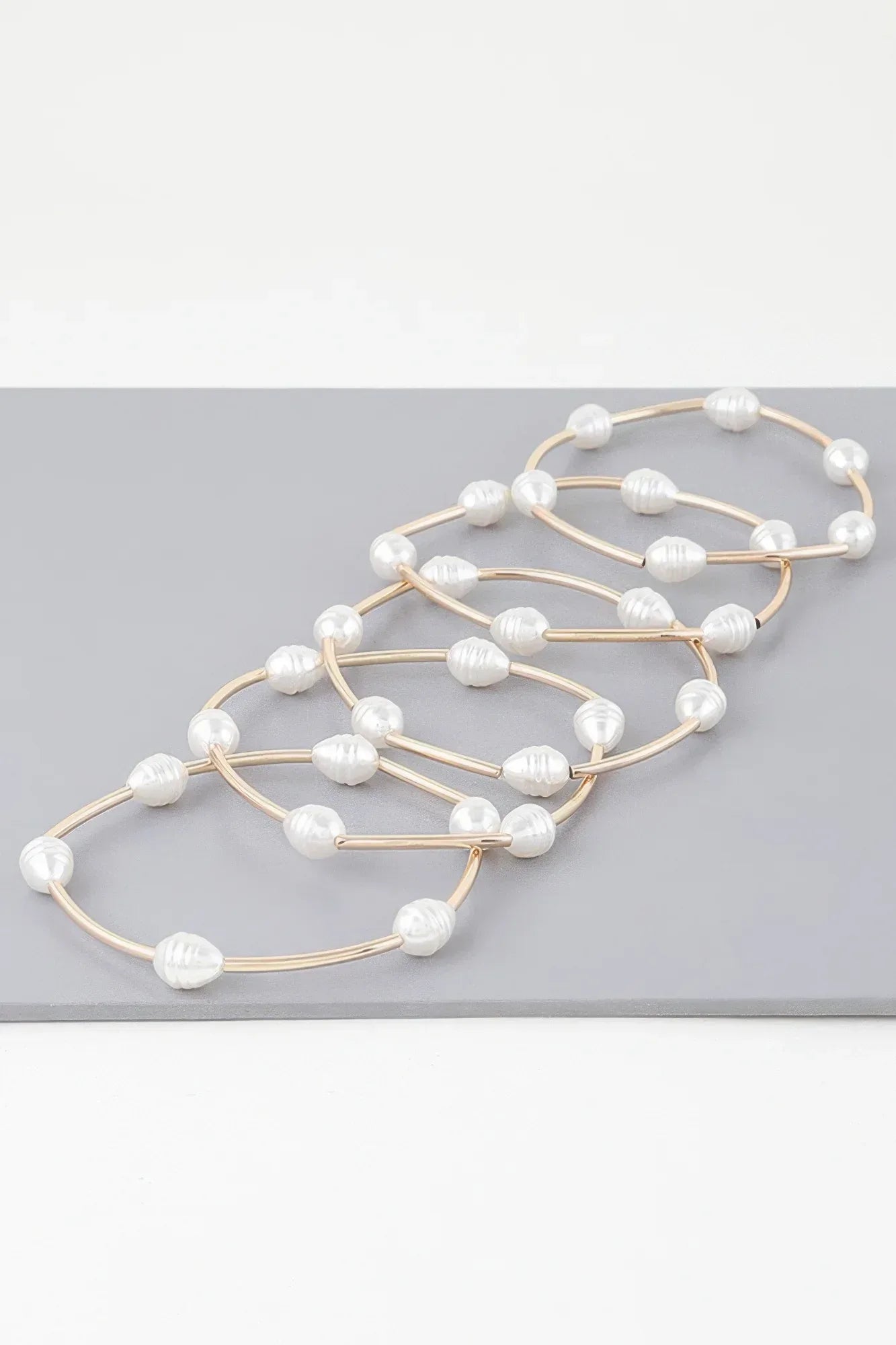 Multi Pearl Shell Tube Bracelet | Mixtshop LLC