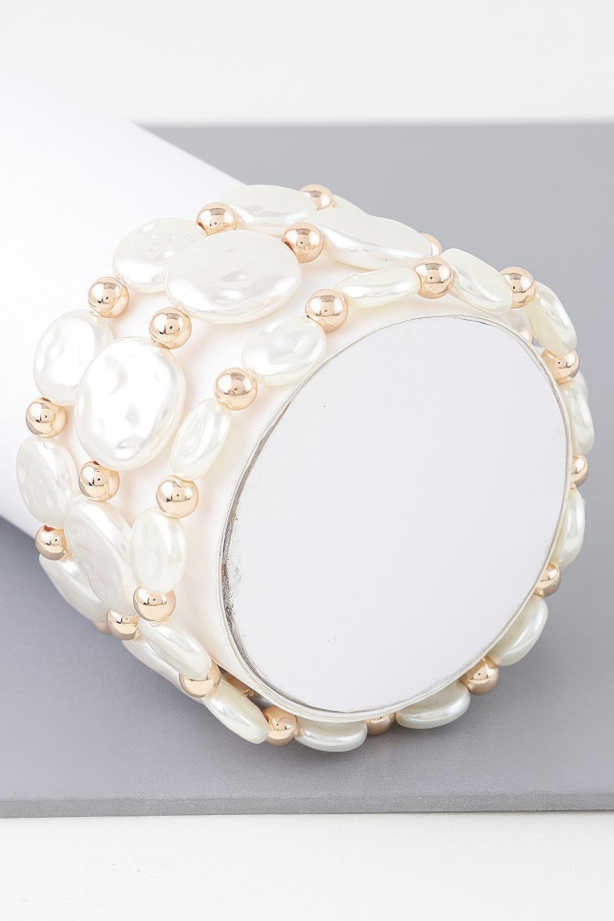 Triple Pearl Stone Beaded Bracelet | Mixtshop LLC