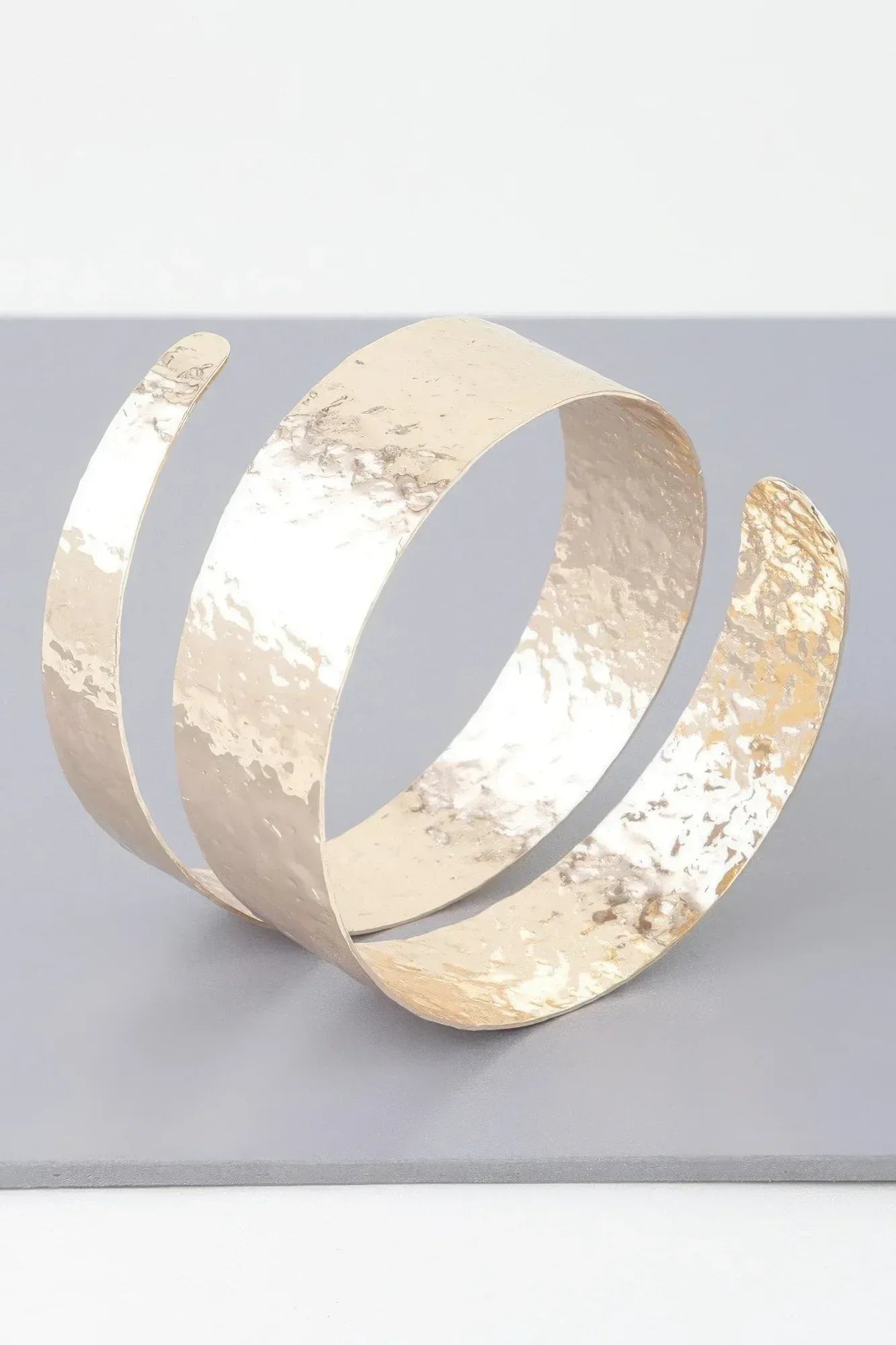 Hammered Wrap Around Cuff Bracelet | Mixtshop LLC Main image