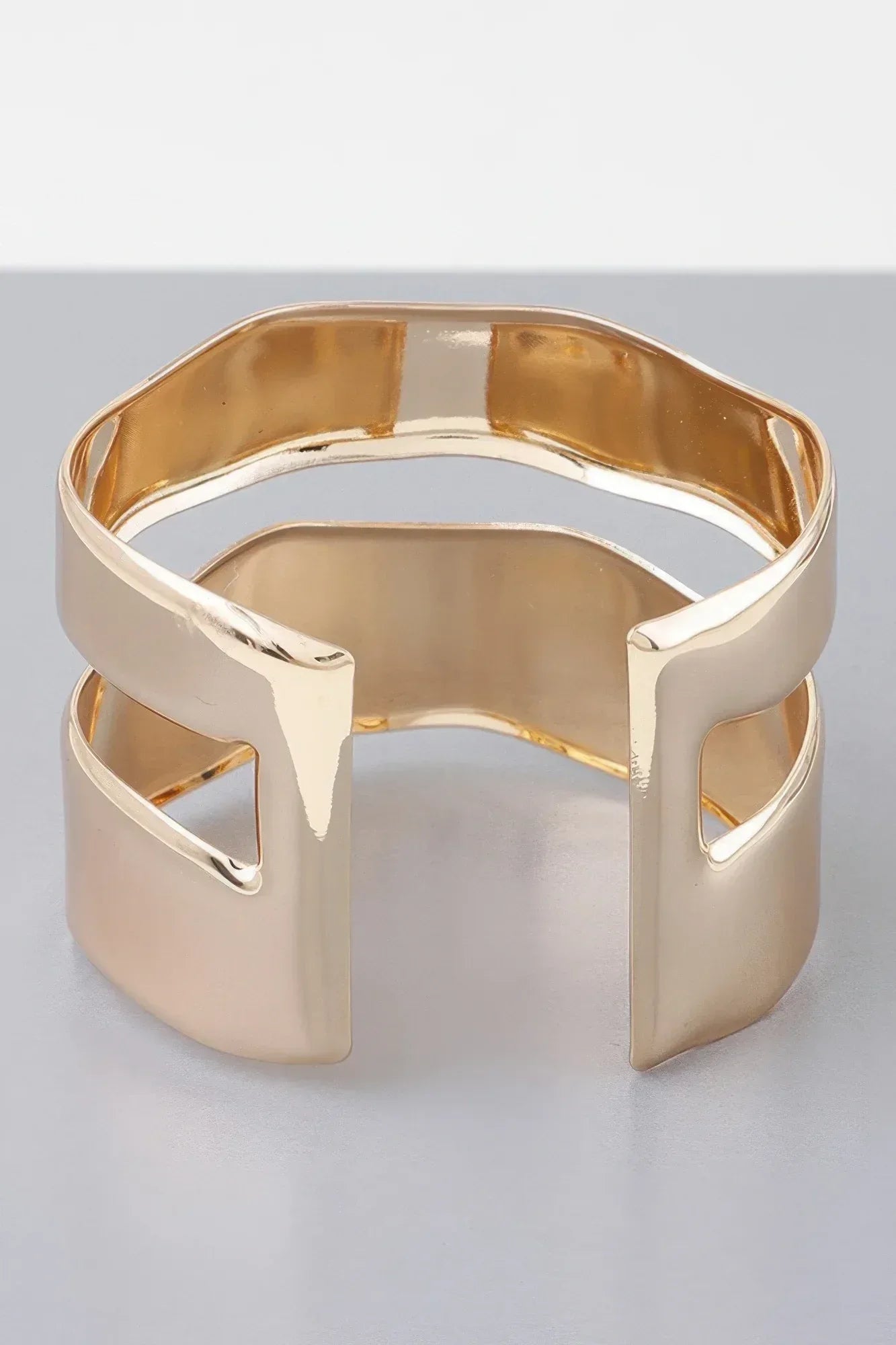 Shiny Double Open Cuff Bracelet Secondary image