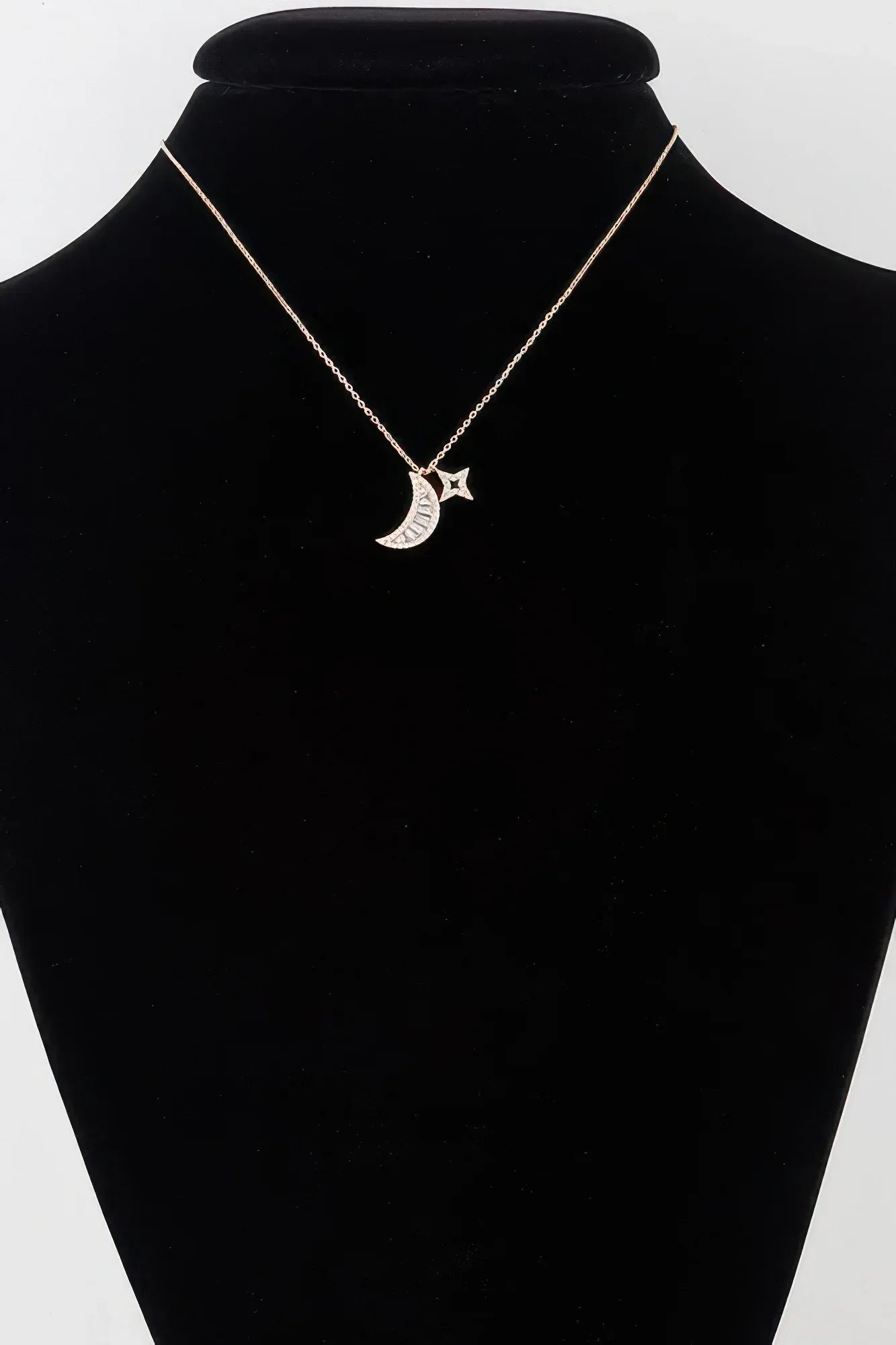 Jeweled Sun N Moon Necklace | Mixtshop LLC Main image