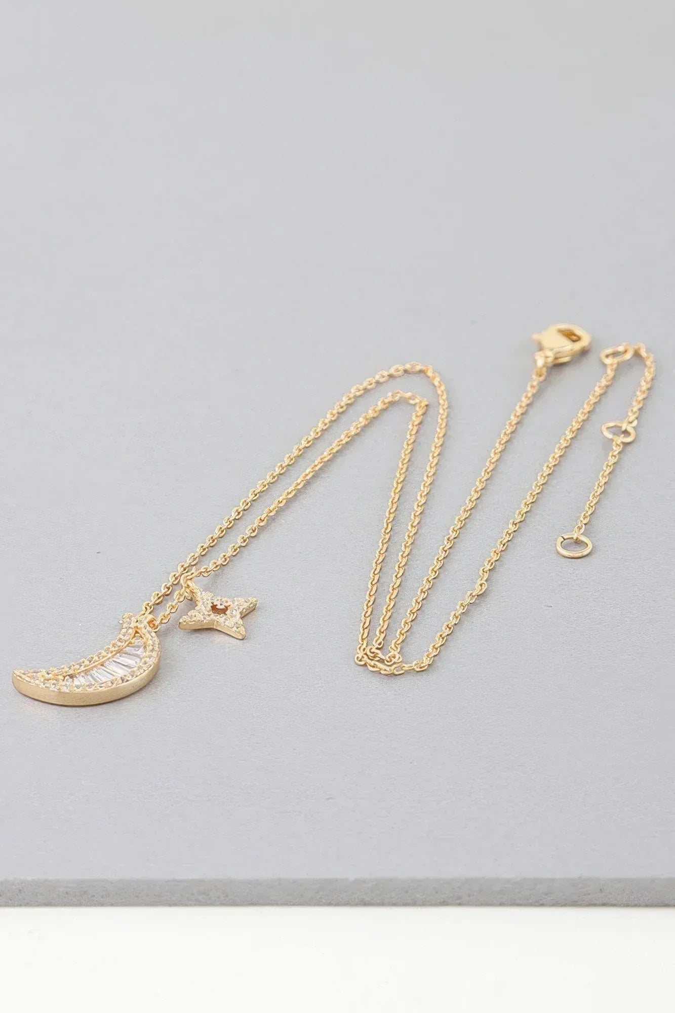 Jeweled Sun N Moon Necklace | Mixtshop LLC