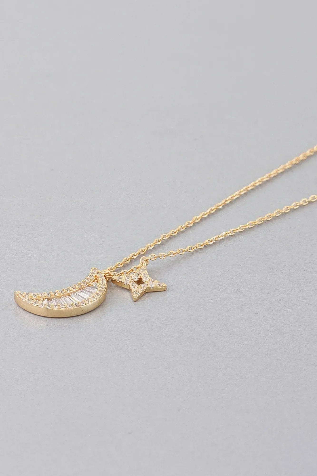 Jeweled Sun N Moon Necklace | Mixtshop LLC