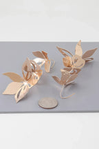 Triple Delicate Flower Drop Earrings | Mixtshop LLC