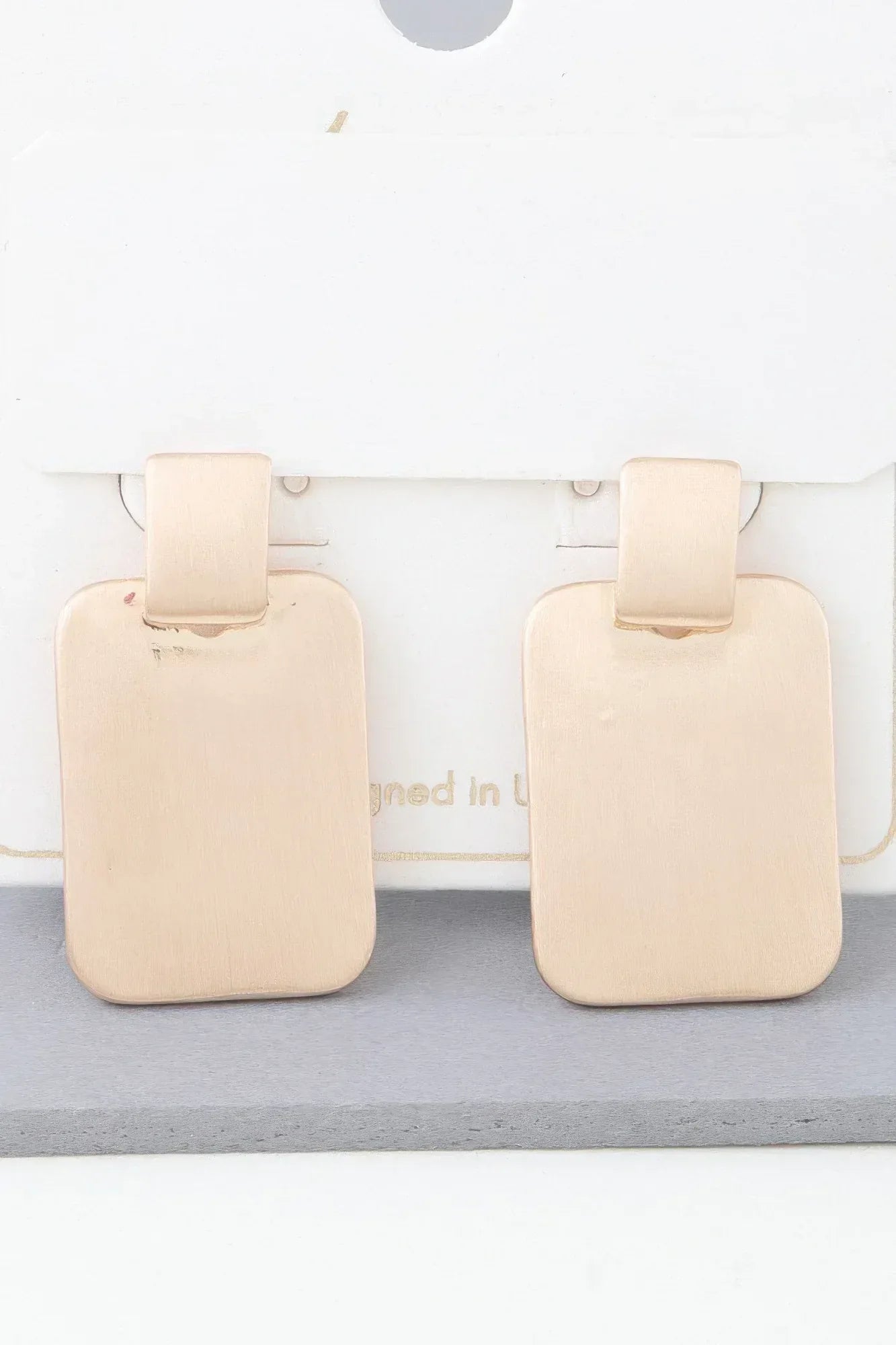Modern Flat Cubic Earrings | Mixtshop LLC Main image