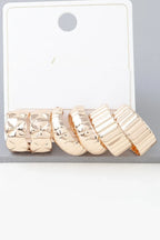 Multi Quilted Hoop Earrings Set | Mixtshop LLC