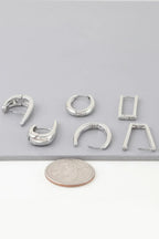Multi Shiny Modern Hoop Earrings Set | Mixtshop LLC