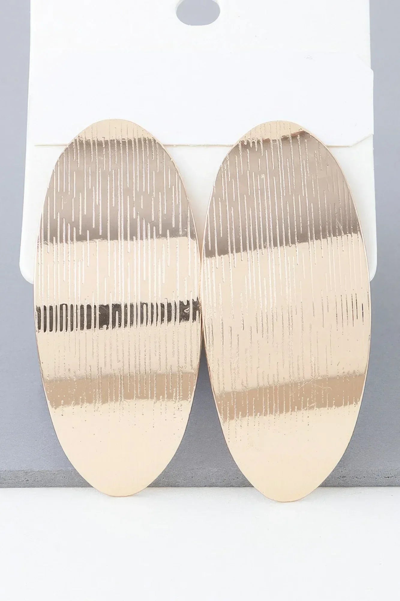 Shiny Curved Peel Earrings | Mixtshop LLC Main image