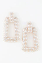 Triple Rhinestone Frame Earrings | Mixtshop LLC